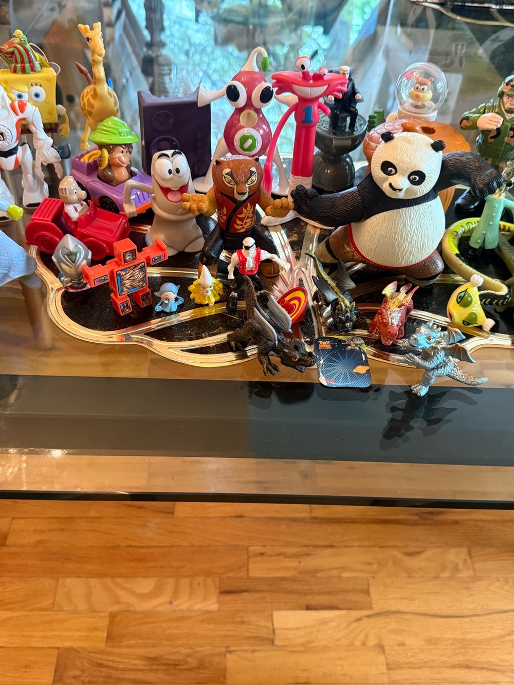 Bundle assortment of vintage early 2000s collectible toys (Pixar, Nickelodeon)